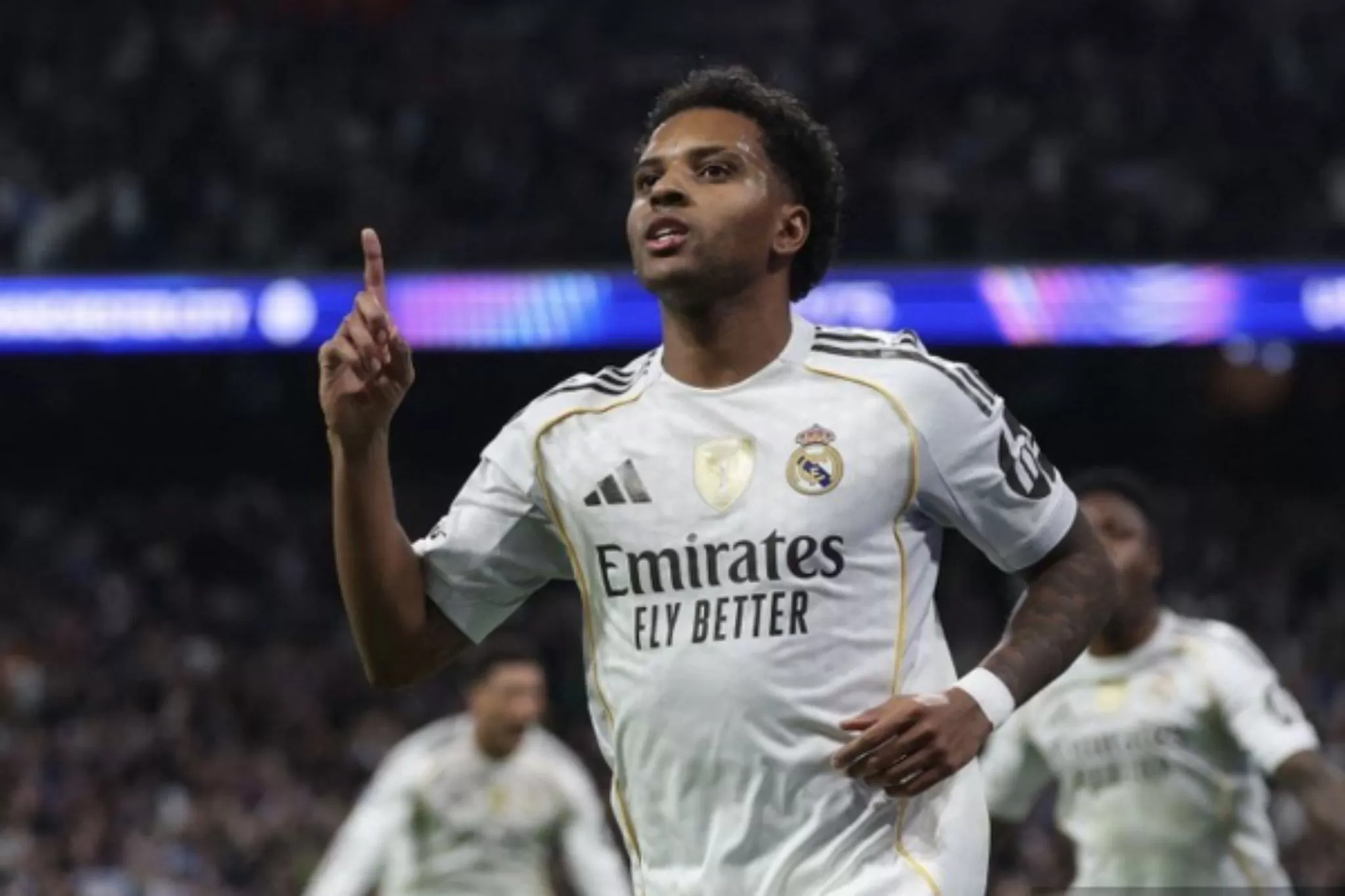 Rodrygo Goes, penyerang Real Madrid berkebangsaan Brazil, yang baru saja kembali mencetak gol setelah 32 pertandingan tanpa gol bersama Real Madrid. (Foto: Philippe Marcou)
