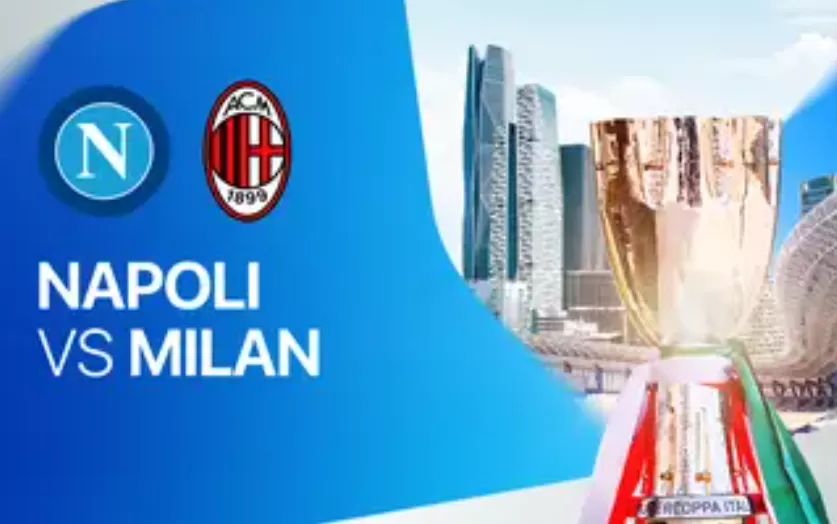 Poster Napoli vs AC Milan (Dok: Vidio.com_