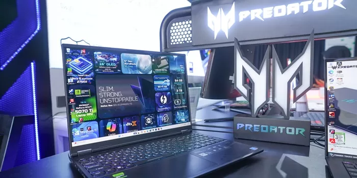 Swift Go 14 AI, laptop on-the-go dengan teknologi AI yang dirancang untuk pengguna dengan mobilitas tinggi. (Rio Permana Jaya)