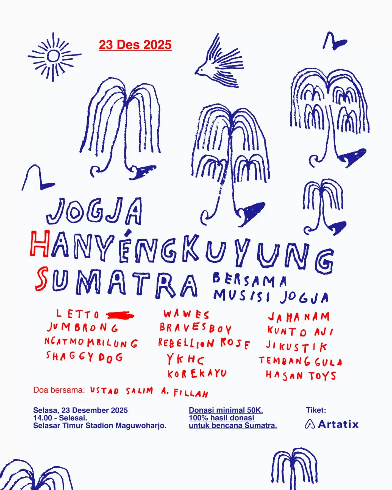 Poster 'Jogja Hanyengkuyung Sumatra' yang akan berlangsung Selasa (23/12) (Istimewa)