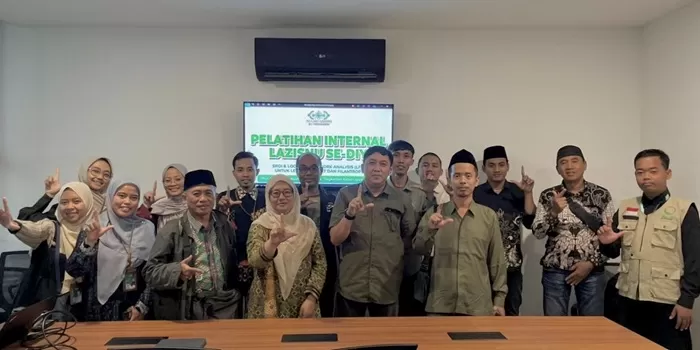 Pelatihan internal LAZISNU DIY. 