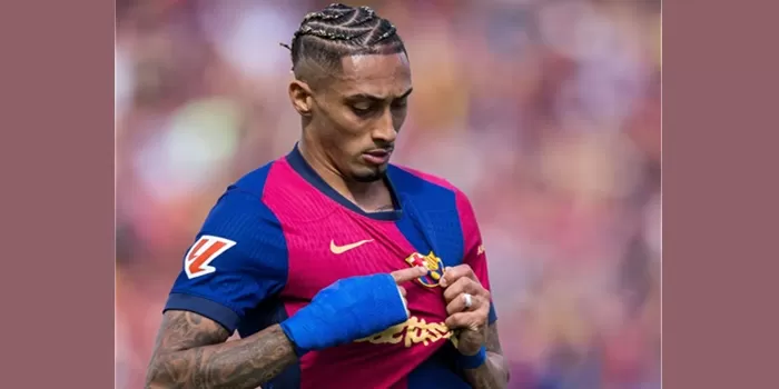 Raphinha, penyerang sayap Barcelona berkebangsaan Brasil, yang diprediksi akan menjadi starter saat berhadapan dengan Villarreal dalam laga lanjutan La Liga. (Foto: Barcelona FC) 