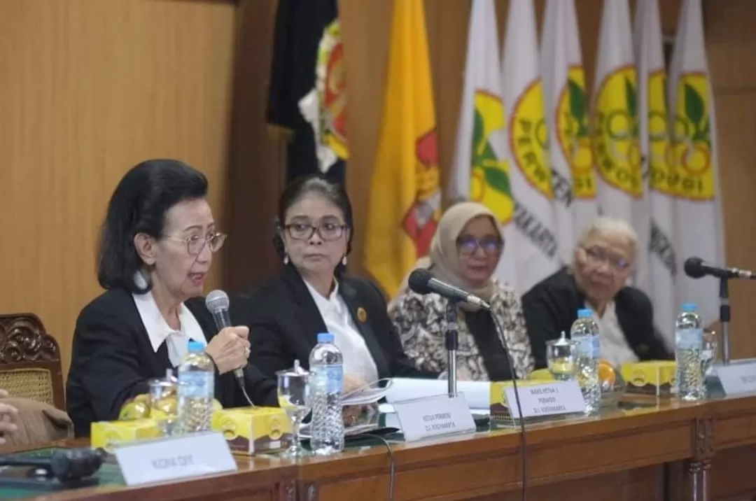 Foto: GKR Hemas (paling kiri) menyampaikan sosialisasi Empat Pilar MPR RI.