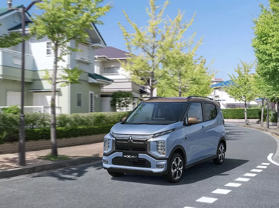 Mitsubishi eK X EV pamer di GIIAS 2023, mobil mungil listrik cita rasa SUV.  (FOTO: Dok. Mitsubishi Motors Global)