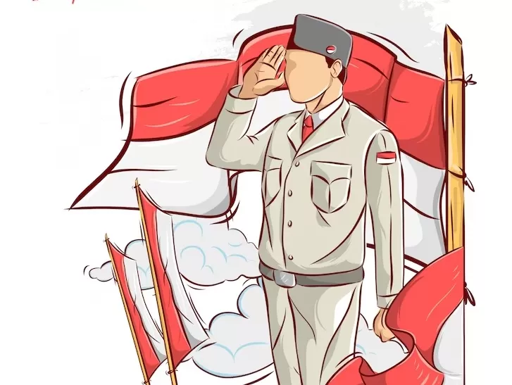 Ilustrasi upacara Hari Kemerdekaan RI 17 Agustus.  (FOTO: Freepik)