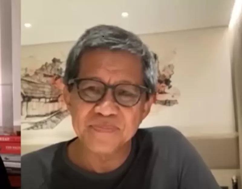 Rocky Gerung dilaporkan ke polisi oleh Ferdinand Hutahaean.  (FOTO: Tangkap layar Youtube)