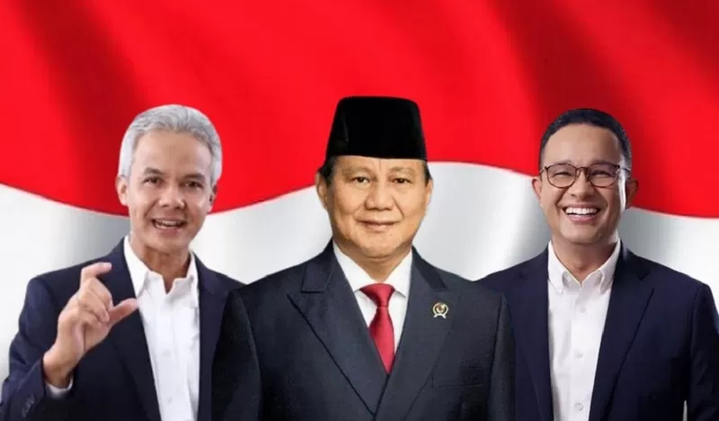 Partai Gelora sebut Capres Prabowo Subianto lebih peduli ketimbang Ganjar dan Anies soal Hankam.  (FOTO: Ilustrator arahpublik.com/Rizal)