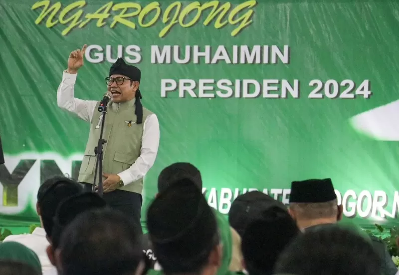 Ketum PKB, Abdul Muhaimin Iskandar atau Cak Imin, optimis jadi capres atau cawapres di Pilpres 2024.  (FOTO: Dok. PKB)