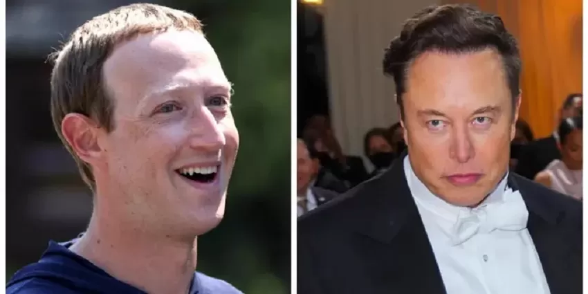 Elon Musk VS Mark Zuckerberg. (Foto: Akun Twitter @muskzuckerberg)