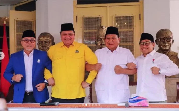 Golkar dan PAN menyatakan dukungan kepada Prabowo Subianto. (Foto: Instagram airlanggahartarto_official)