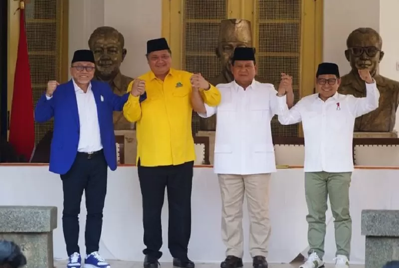 Golkar dan PAN dukung capres Prabowo Subianto di Pilpres 2024.  (FOTO: Instagram)