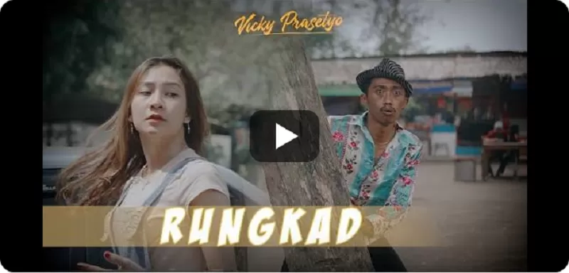 Lirik lagu Rungkad. (Foto: Akun kanal YouTube Vicky Prasetyo)