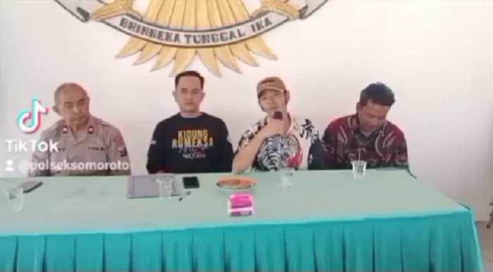 Mediasi Kepolosian Somoroto dan pemilik bawang merah. (Foto: Tangkap layar Instagram polseksomoroto)