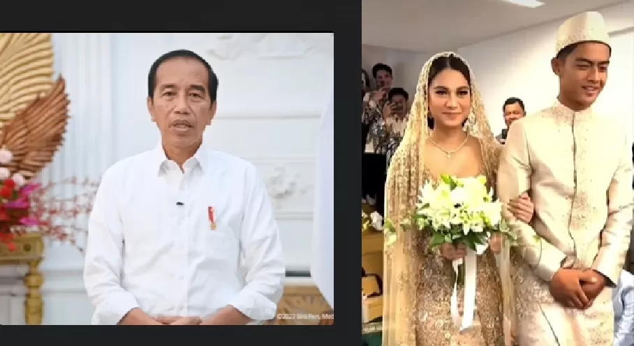 Presiden Jokowi turut berbahagia atas pernikahan Pratama Arhan dan Azizah Salsha.  (FOTO: Kolase)