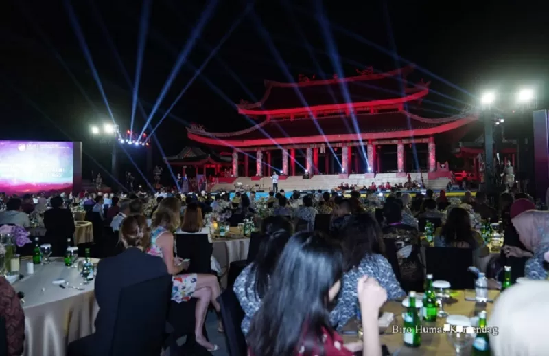 Jamuan makan malam para Menteri Ekonomi ASEAN di Kelenteng Sam Poo Kong Semarang, Jateng, Minggu (20/8/2023).  (FOTO: Biro Humas Kemendag)