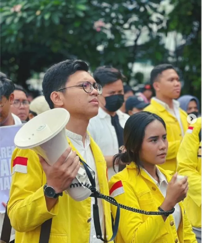 Ketua BEM UI, Melki Sedek Huang. (Foto: Instagram @melkisedekhuang)