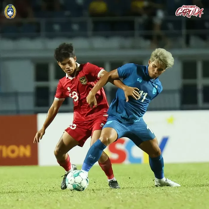 Timnas Indonesia VS Timnas Thailand babak Semifinal piala AFF U-23 2023. (Foto: Twitter @TimnasIndonesia)