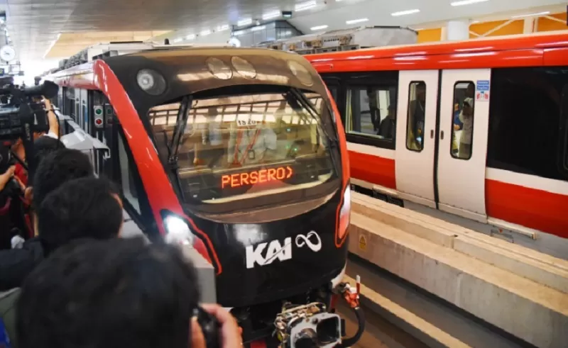 Diresmikan Jokowi, ini tarif promo LRT Jabodebek, lengkap daftar stasiun.   (FOTO: Humas Setkab/Rahmat)