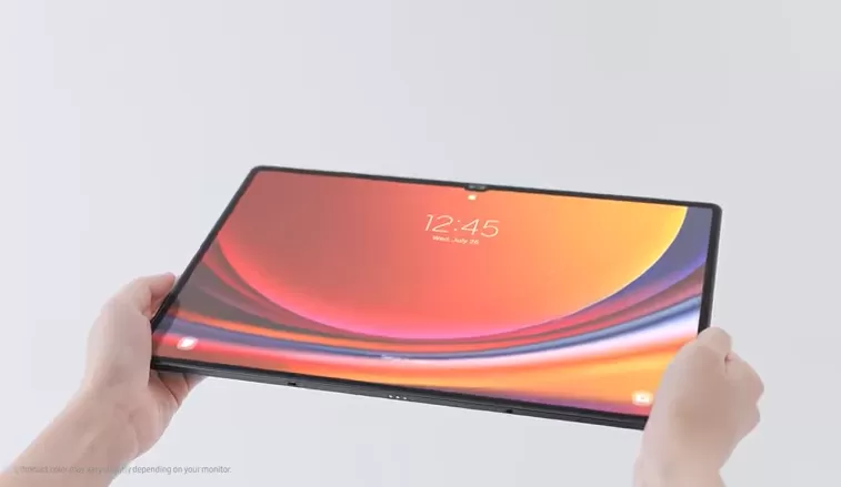 Tampilan Samsung Galaxy Tab S9. (Foto: Tangkap layar Youtube  Wallpaper Engine Screensaver)