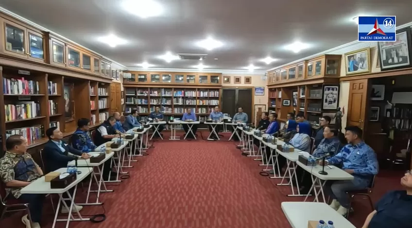 SBY memimpin rapat Majelis Tinggi Partai Demokrat. (Foto: Tangkap layar YouTube @PartaiDemokrat)