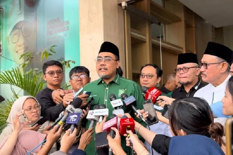 Waketum PKB Jazilul Fawaid sebut keputusan duet Anies-Cak Imin sore ini di Surabaya.  (FOTO: Tim Media PKB)