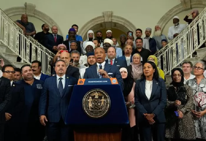 Konferensi Pers Walikota Eric Adams.  (Foto: Instagram @nycmayor)