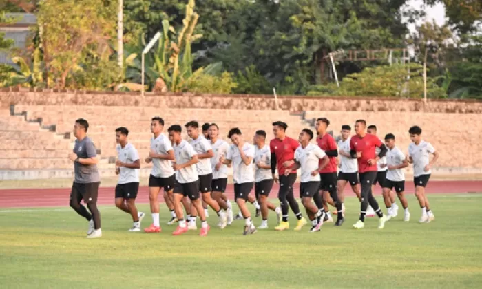 Latihan Timnas Garuda menjelang babak kualifikasi Piala Asia 2024. (Foto: Dok. PSSI)