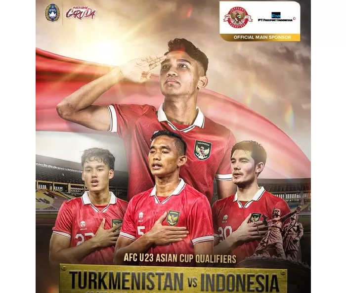 Saksikan pertandingan Indonesia U-23 VS Turkmenistan U-23. (Foto: Twitter @TimnasIndonesia)