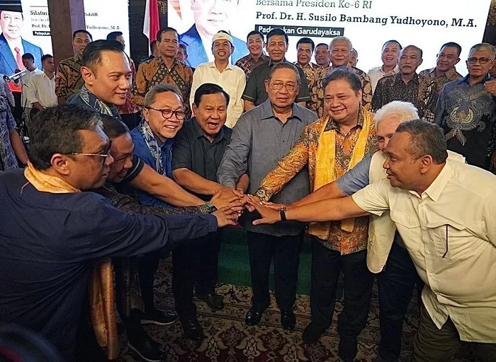 Silaturahmi kebangsaan Koalisi Indonesia Maju. (Foto: Instagram @airlanggahartarto_official)