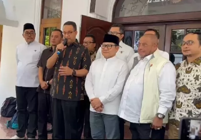 Koalisi Perubahan untuk Persatuan (KPP) resmi membentuk tim pemenangan Baja Amin. (Foto: Tangkap layar)