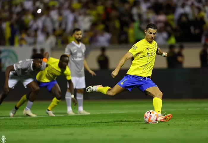 Al Nassr VS Al Ta'ee. (Foto: Twitter/X @AlNassrFC_EN)