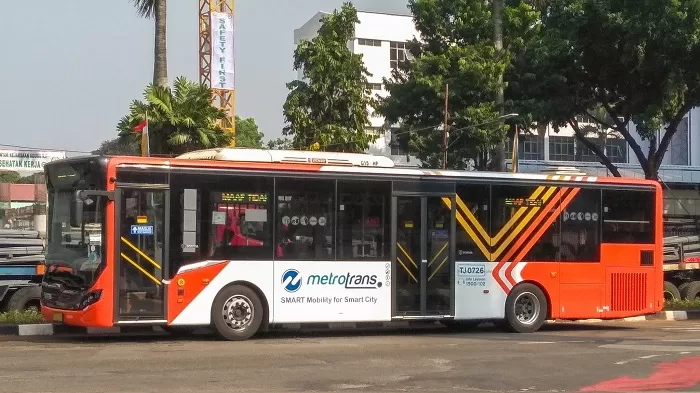 Bus Transjakarta. (Foto: Twitter/X @BahasBus)