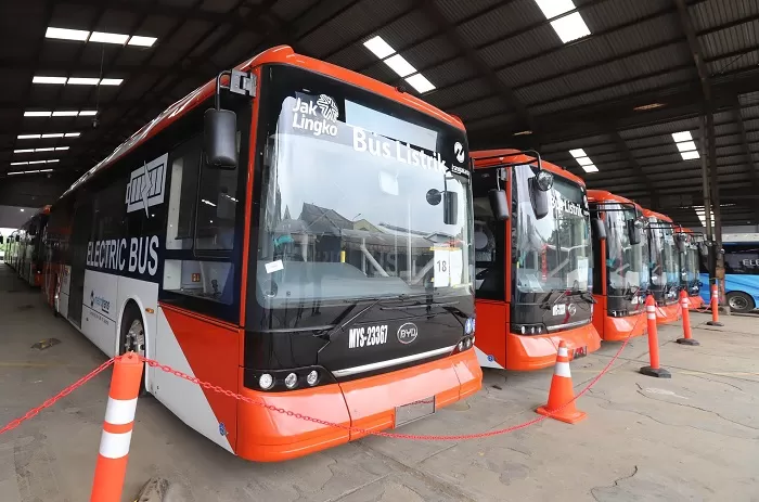 Bus Transjakarta. (Foto: Twitter/X @BahasBus)