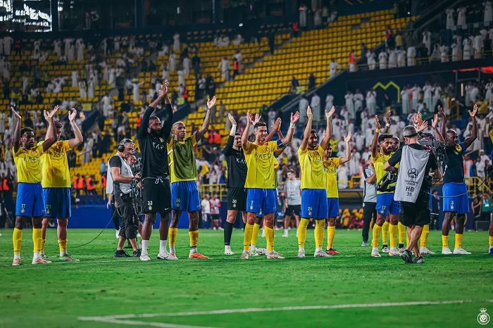 Tim Al Nassr mengalahkan FC Istiklol. (Foto: Twitter/X @AlNassrFC_EN)