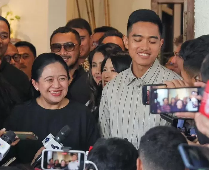 Pertemuan Puan Maharani dan Kaesang Pangarep. (Foto: Instagram @puanmaharaniri)