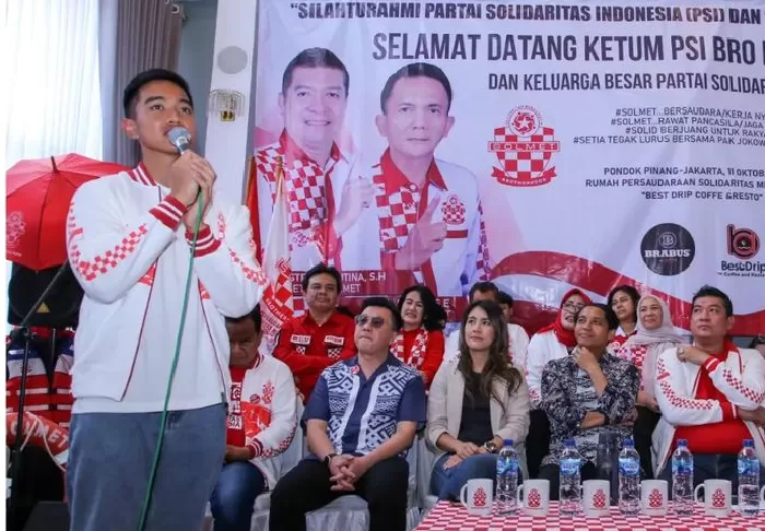 Ketum PSI, Kaesang Pangarep memberi kata sambutan. (Foto: Dok. PSI)