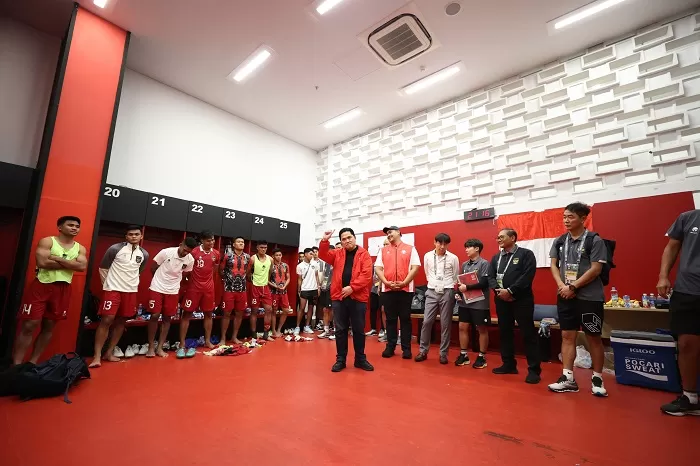 Ketum PSSI bersama Timnas Indonesia. (Foto: Dok. PSSI)