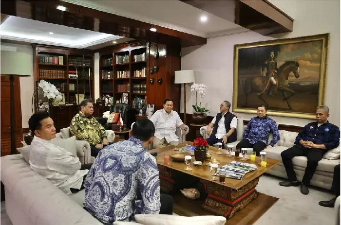 Pertemuan petinggi partai Koalisi Indonesia Maju. (Foto: Dok. Prabowo Subianto)