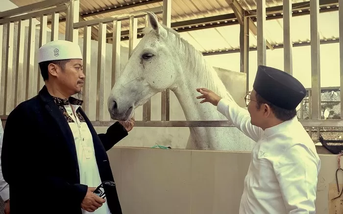 Momen KH Ubaidillah Ahror bersama Muhaimin Iskandar alias Gus Imin. (Foto: Dok. Muhaimin Iskandar)