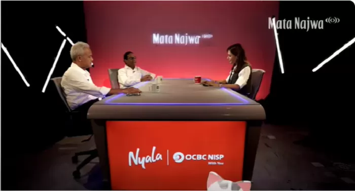 Mahfud MD dan Ganjar Pranowo di program Mata Najwa. (Foto: Tangakp layar YouTube Najwa Shihab)