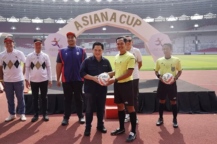 Erick Thohir menghadiri pembukaan Asiana Cup 2023. (Foto: Dok. PSSI)