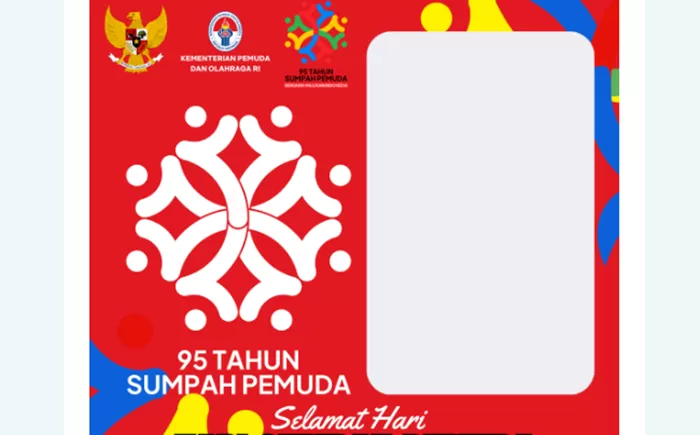 Contoh Twibbon Hari Sumpah Pemuda ke-95. (Foto: Tangkap layar twibbonize.com)