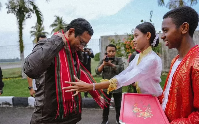 Mahfud MD di Kota Ambon  memperingati Hari Sumpah Pemuda 28 Oktober 2023. (Foto: Dok. Mahfud MD)