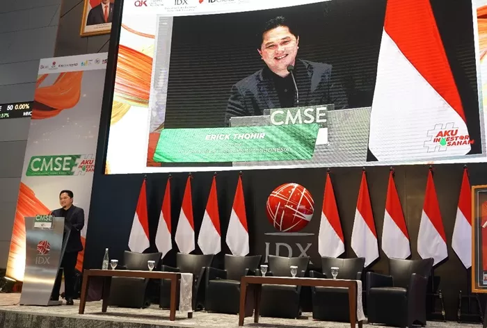 Erick Thohir di acara Capital Market Summit & Expo. (Foto: Dok. PSSI)