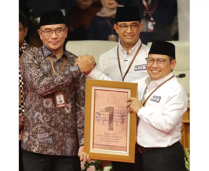 Pasangan Anies-Muhaimin mendapat nomor urut 1. (Foto: Dok. Muhaimin Iskandar)