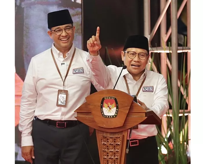 Pasangan Capres Anies Baswedan dan Cawapres Muhaimin Iskandar mendapat nomor urut.  (Foto: Dok. Muhaimin Iskandar)