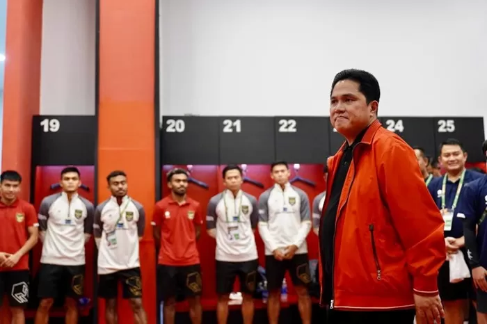 Ketua PSSI, Erick Thohir bersama Timnas Indonesia. (Foto: Dok. PSSI )