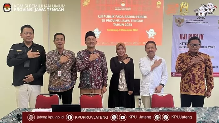 KPU Jateng mengikuti tahapan Uji Publik. (Foto: Instagram @kpujateng)