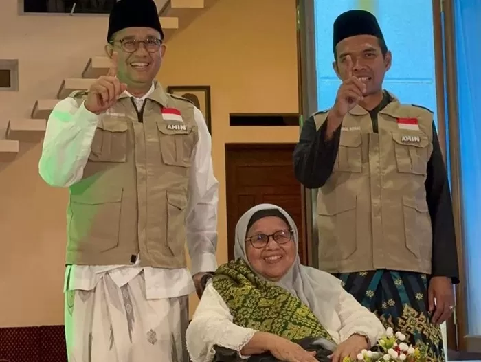 Anies Baswedan, Aliyah, dan Ustadz Abdul Somad. (Foto: Instagram @ustadzabdulsomad_official)