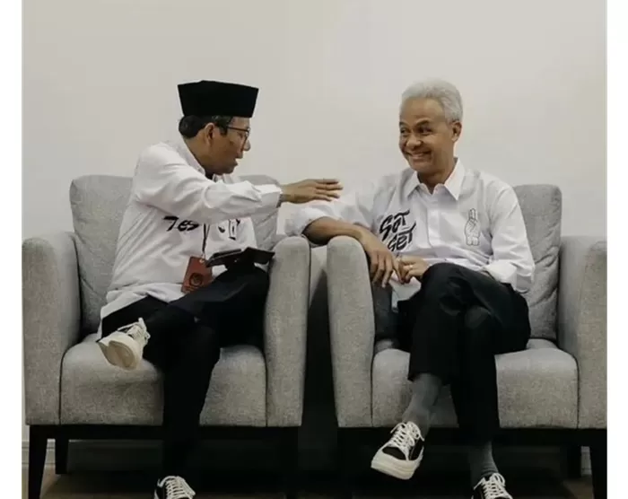 Mahfud MD dan Ganjar Pranowo. (Foto: Dok. Mahfud MD)